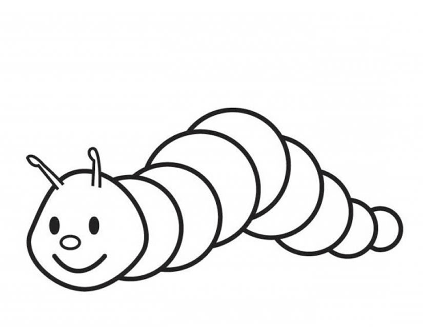 Coloring page: Caterpillar (Animals) #18223 - Printable coloring pages