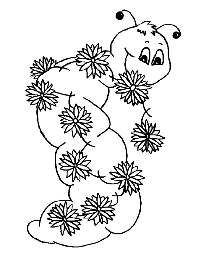 Coloring page: Caterpillar (Animals) #18277 - Printable coloring pages