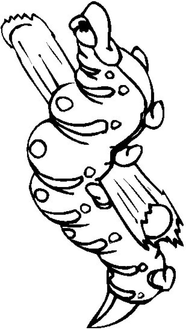 Coloring page: Caterpillar (Animals) #18322 - Free Printable Coloring Pages