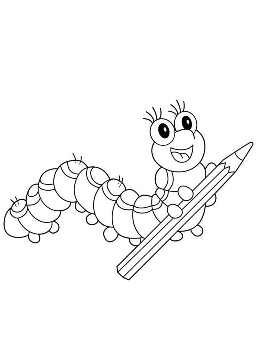 Free printable Caterpillar coloring page #210376 from Animals collection