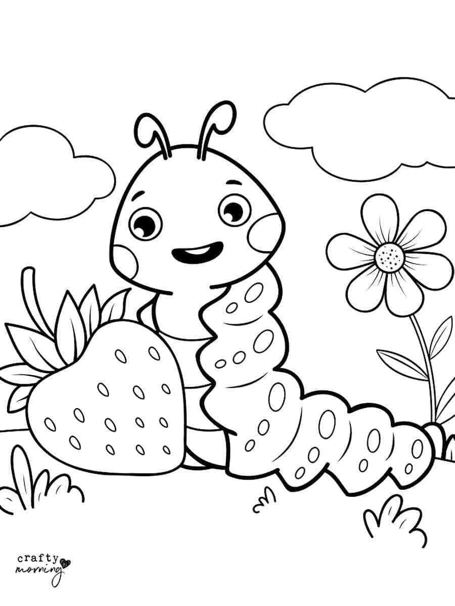 Free printable Caterpillar coloring page #210378 from Animals collection