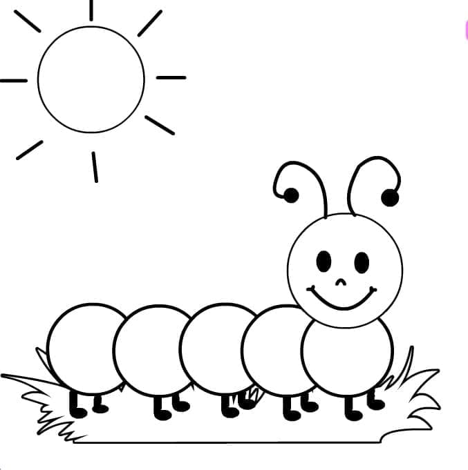 Free printable Caterpillar coloring page #210380 from Animals collection
