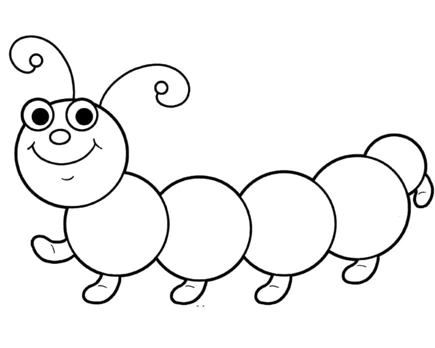 Free printable Caterpillar coloring page #210400 from Animals collection
