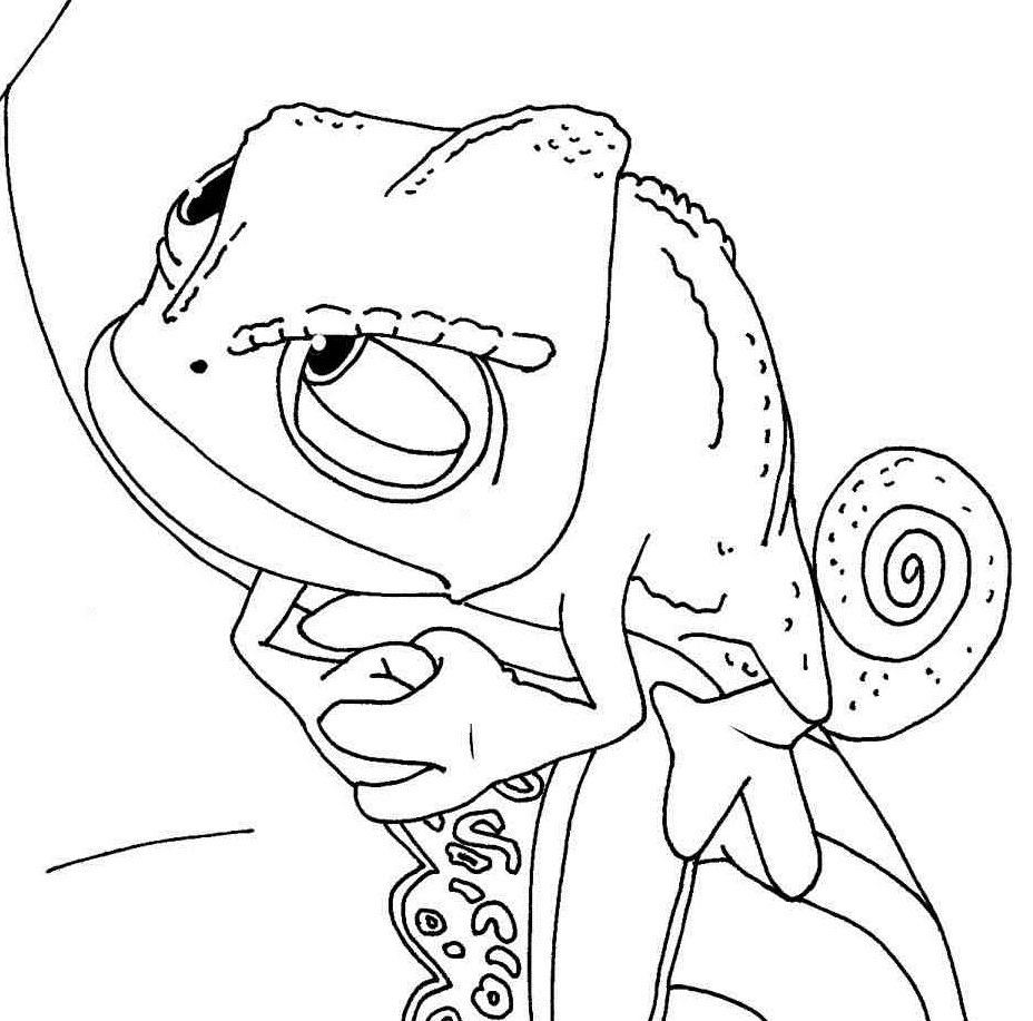 Coloring page: Chameleon (Animals) #1395 - Free Printable Coloring Pages