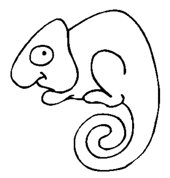 Coloring page: Chameleon (Animals) #1411 - Free Printable Coloring Pages