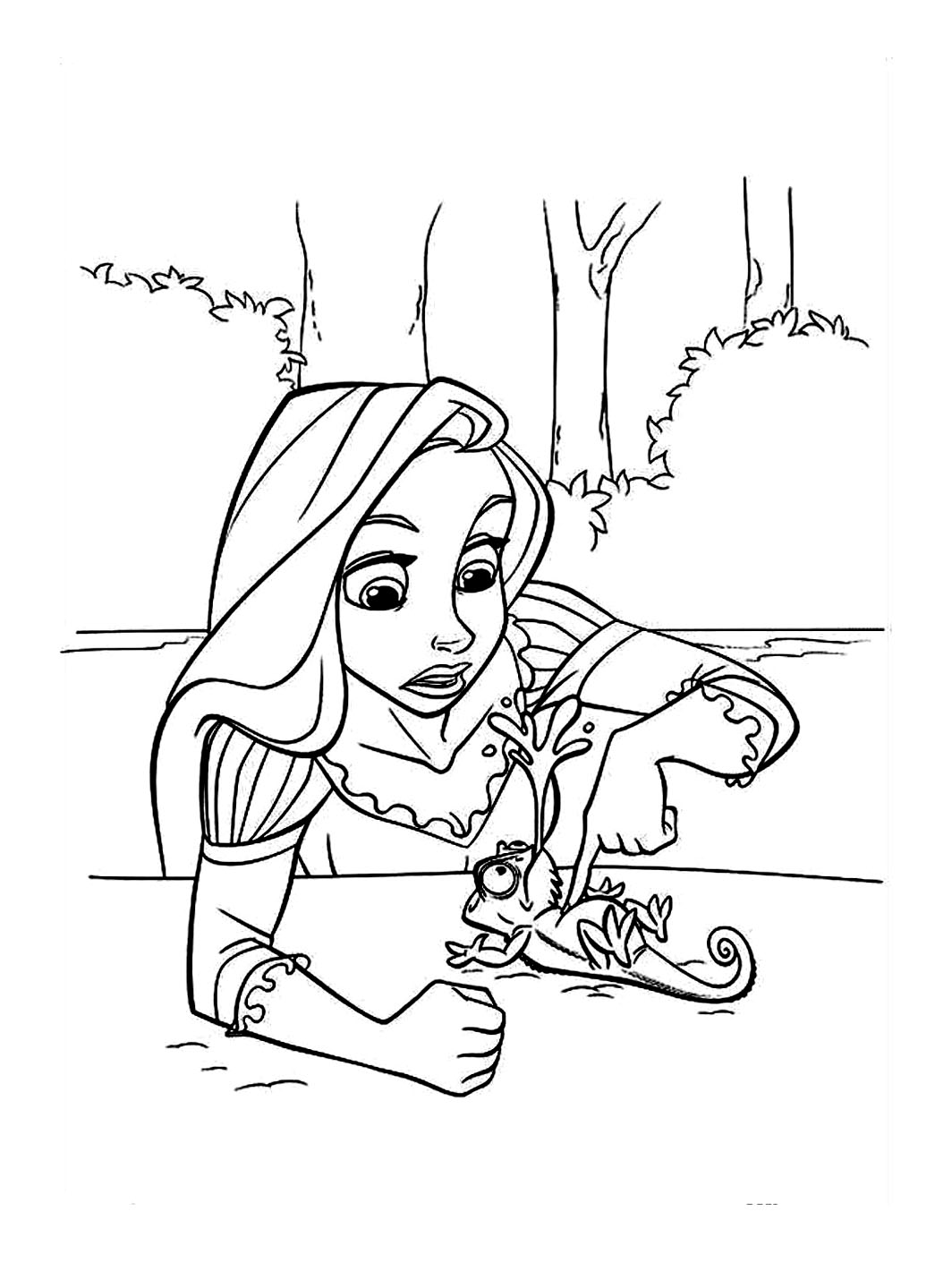 Coloring page: Chameleon (Animals) #1424 - Free Printable Coloring Pages