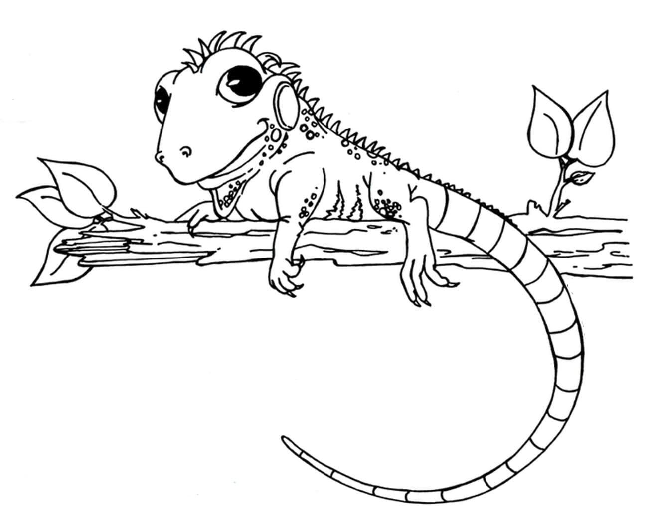 Free printable Chameleon coloring page #206745 from Animals collection