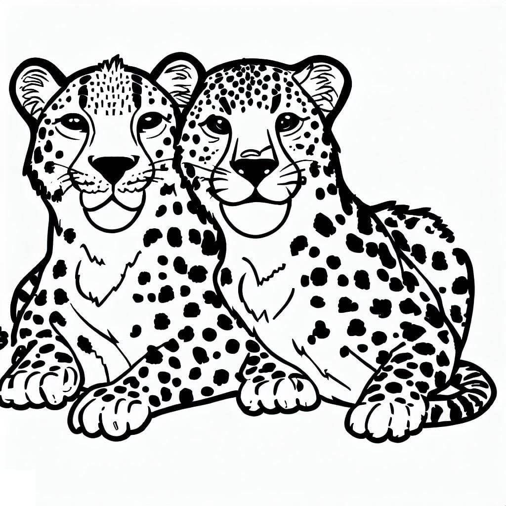 Free printable Cheetah coloring page #188856 from Animals collection Free printable Cheetah coloring page #188856 from Animals collection