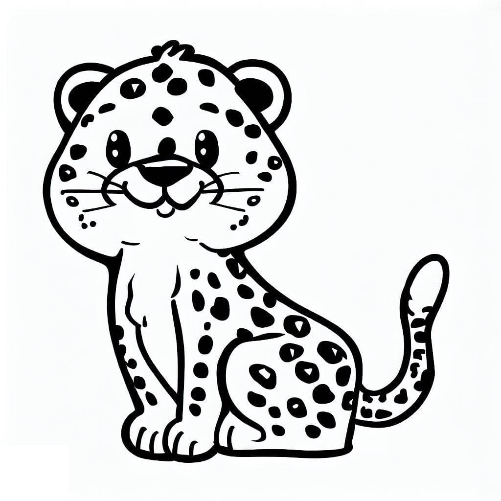 Free printable Cheetah coloring page #188869 from Animals collection