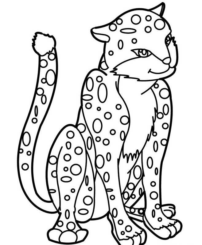Coloring page: Cheetah (Animals) #7874 - Free Printable Coloring Pages