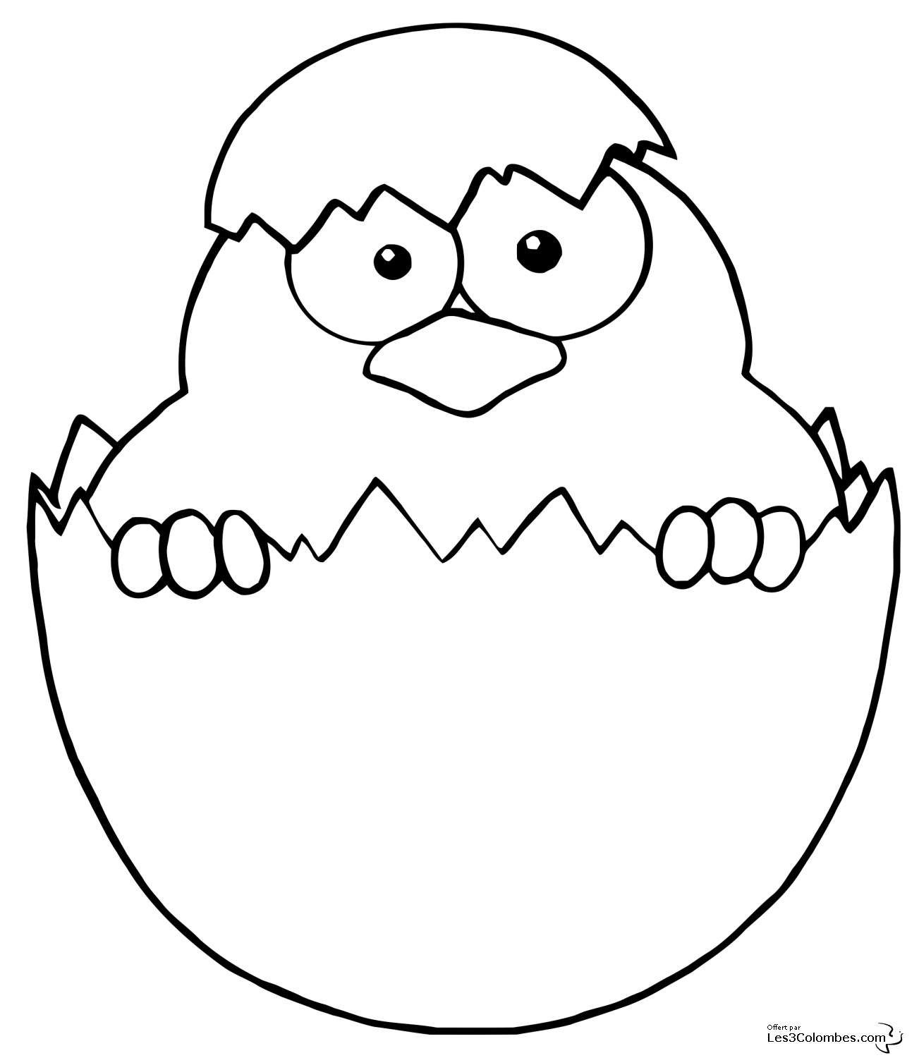 Coloring page: Chick (Animals) #15324 - Free Printable Coloring Pages