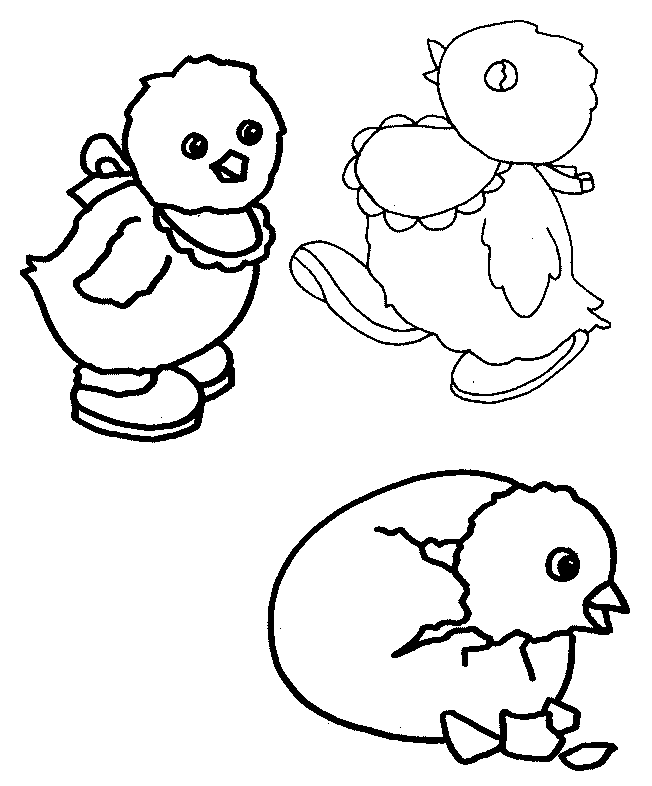 Coloring page: Chick (Animals) #15333 - Free Printable Coloring Pages