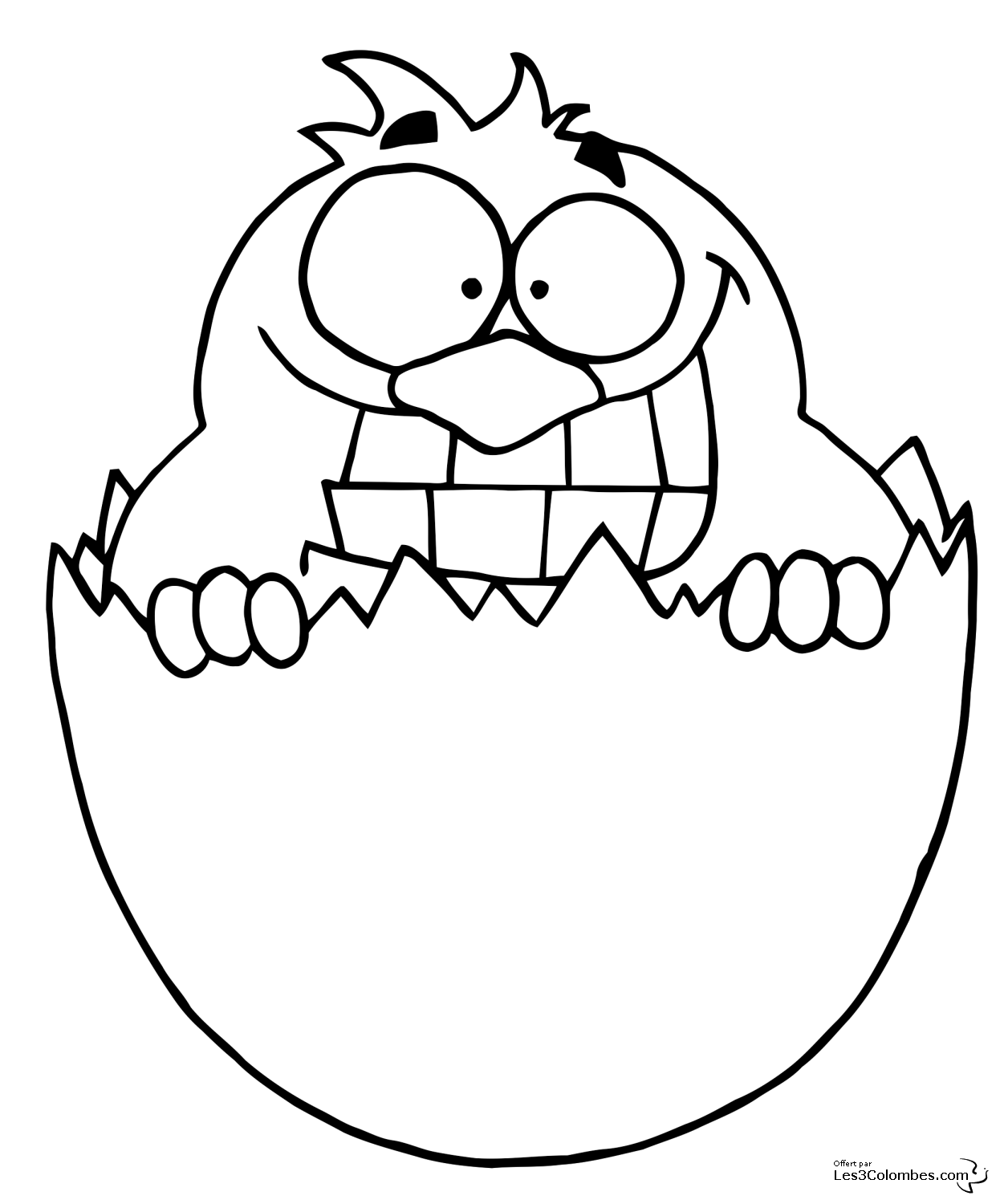 Coloring page: Chick (Animals) #15336 - Free Printable Coloring Pages