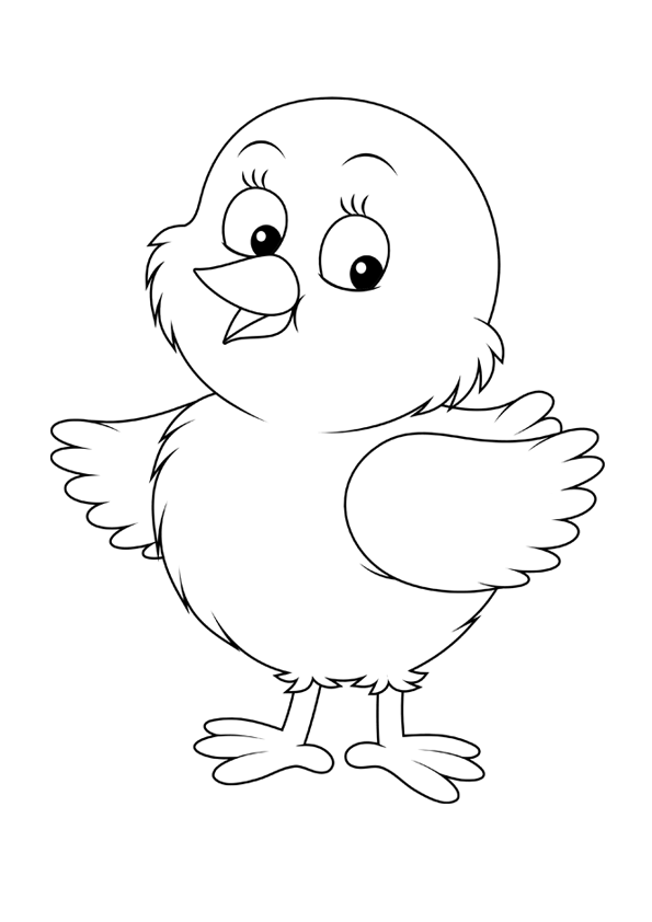 Coloring page: Chick (Animals) #15347 - Free Printable Coloring Pages