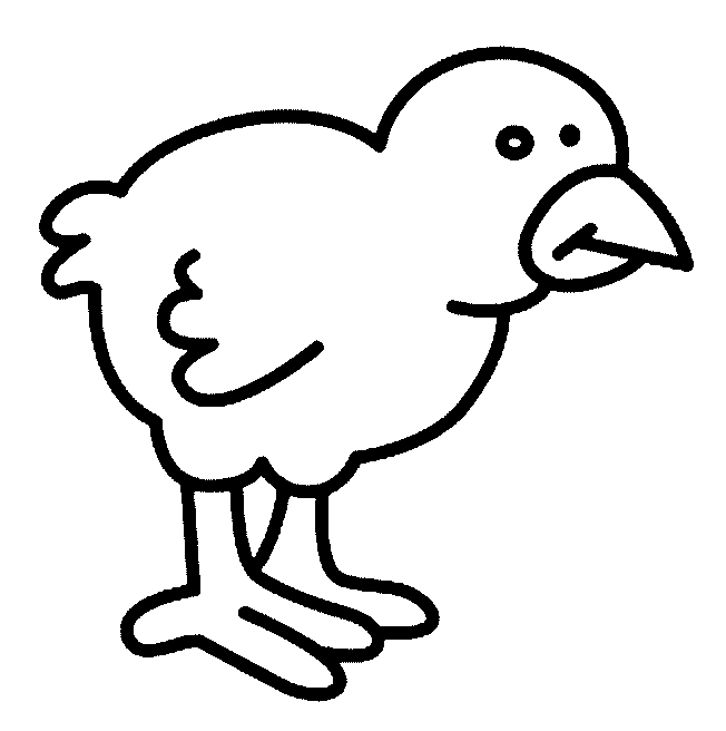Coloring page: Chick (Animals) #15355 - Free Printable Coloring Pages