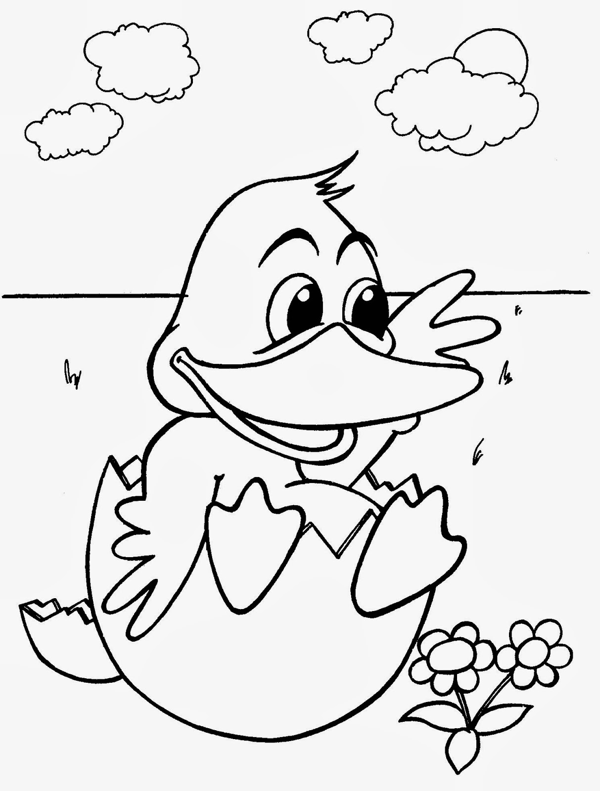 Coloring page: Chick (Animals) #15359 - Free Printable Coloring Pages