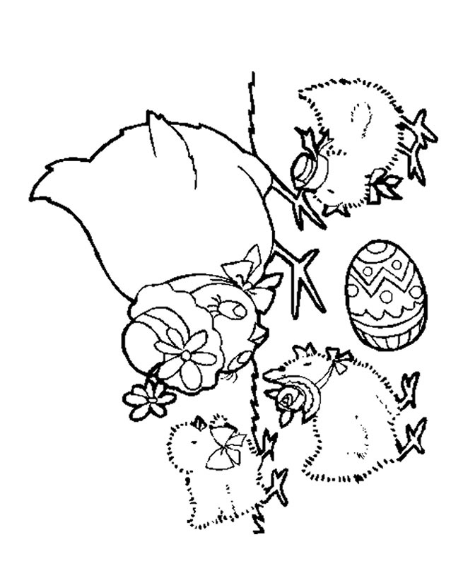 Coloring page: Chick (Animals) #15382 - Printable coloring pages
