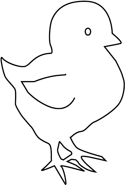 Coloring page: Chick (Animals) #15397 - Printable coloring pages