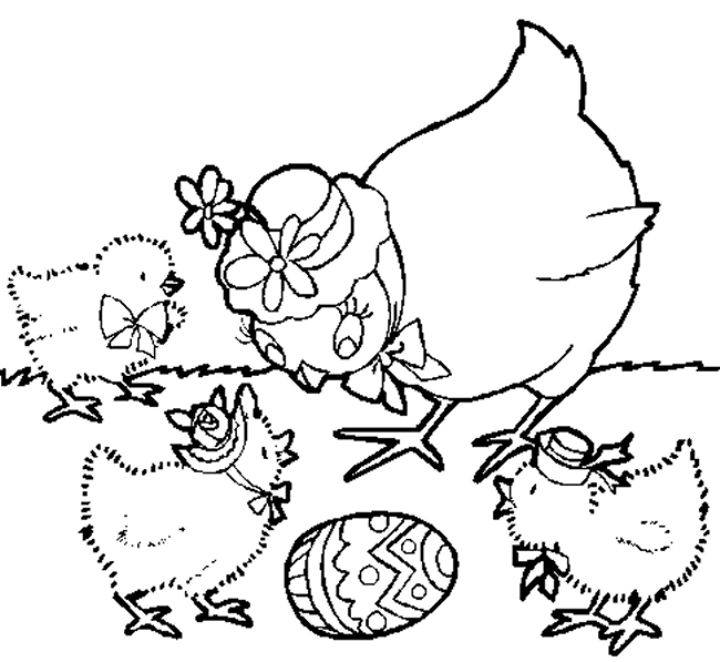 Coloring page: Chick (Animals) #15408 - Printable coloring pages