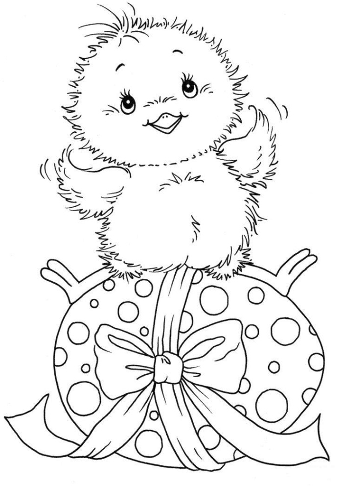 Coloring page: Chick (Animals) #15455 - Free Printable Coloring Pages