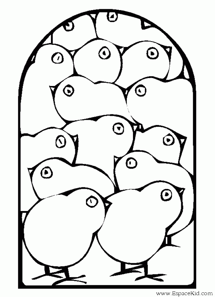 Coloring page: Chick (Animals) #15464 - Free Printable Coloring Pages