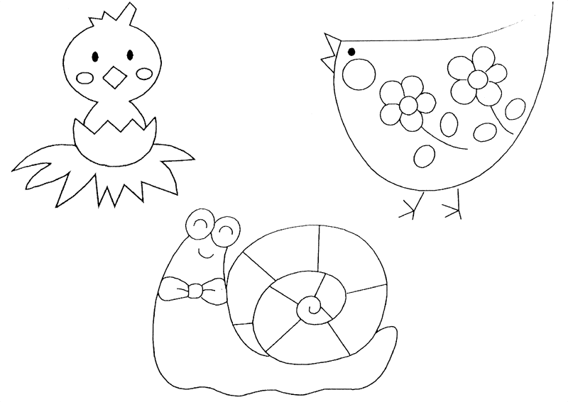 Coloring page: Chick (Animals) #15480 - Printable coloring pages