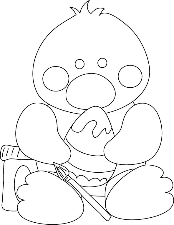 Coloring page: Chick (Animals) #15496 - Free Printable Coloring Pages