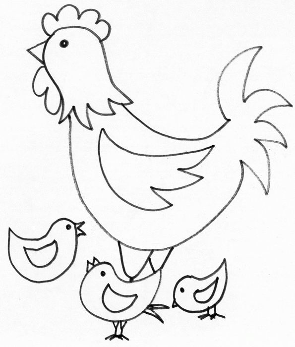 Coloring page: Chicken (Animals) #17223 - Free Printable Coloring Pages