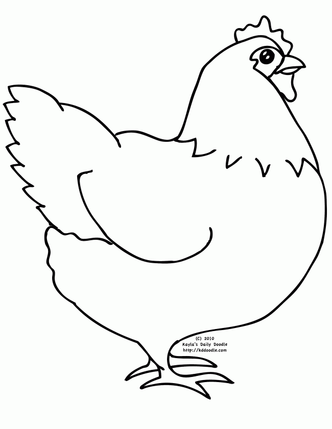 Coloring page: Chicken (Animals) #17288 - Free Printable Coloring Pages