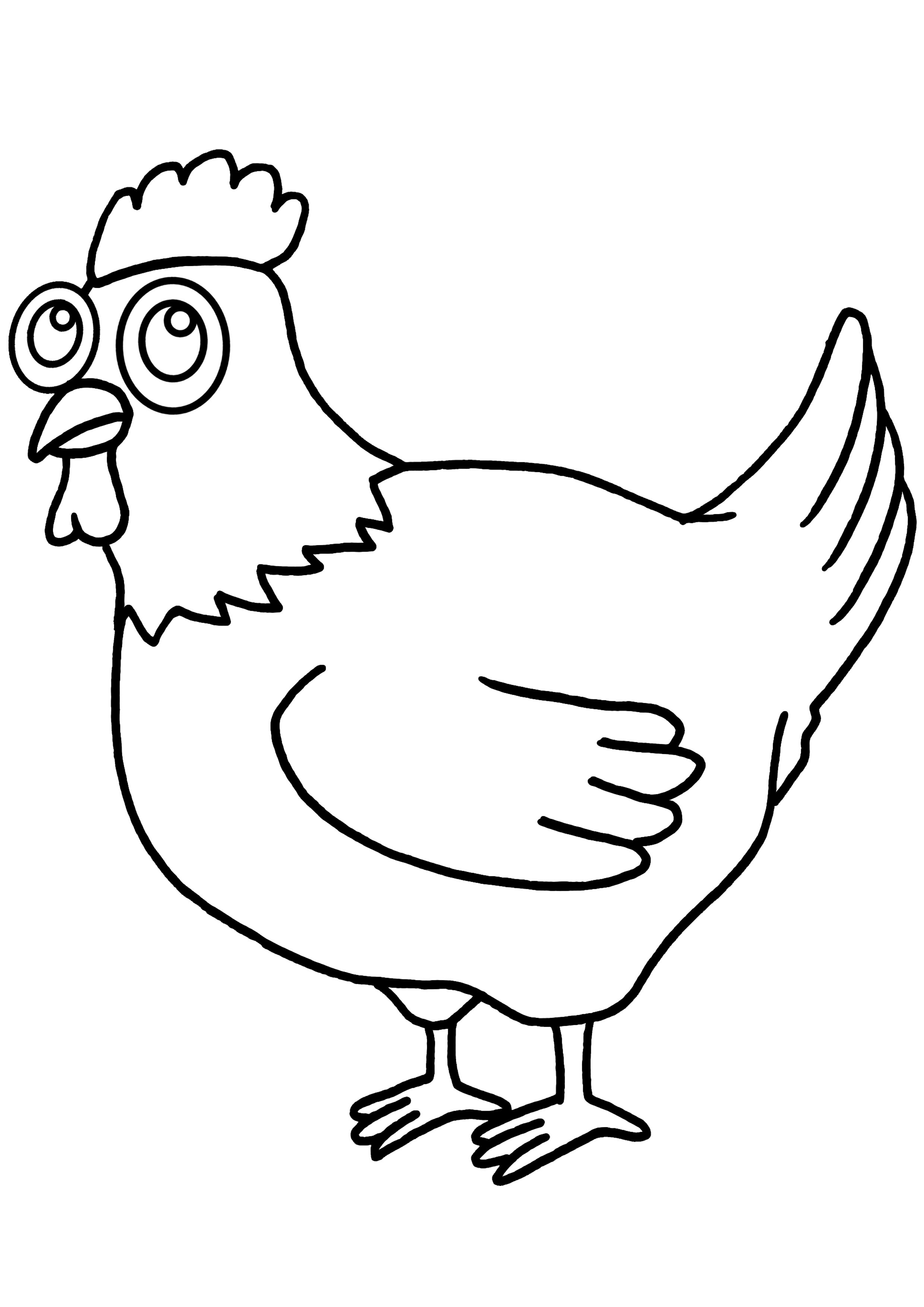 Coloring page: Chicken (Animals) #17305 - Free Printable Coloring Pages