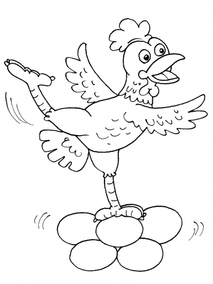 Coloring page: Chicken (Animals) #17313 - Printable coloring pages