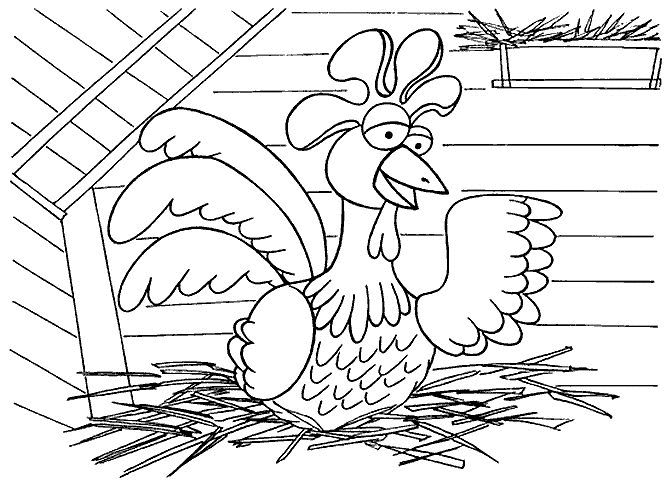 Coloring page: Chicken (Animals) #17336 - Free Printable Coloring Pages
