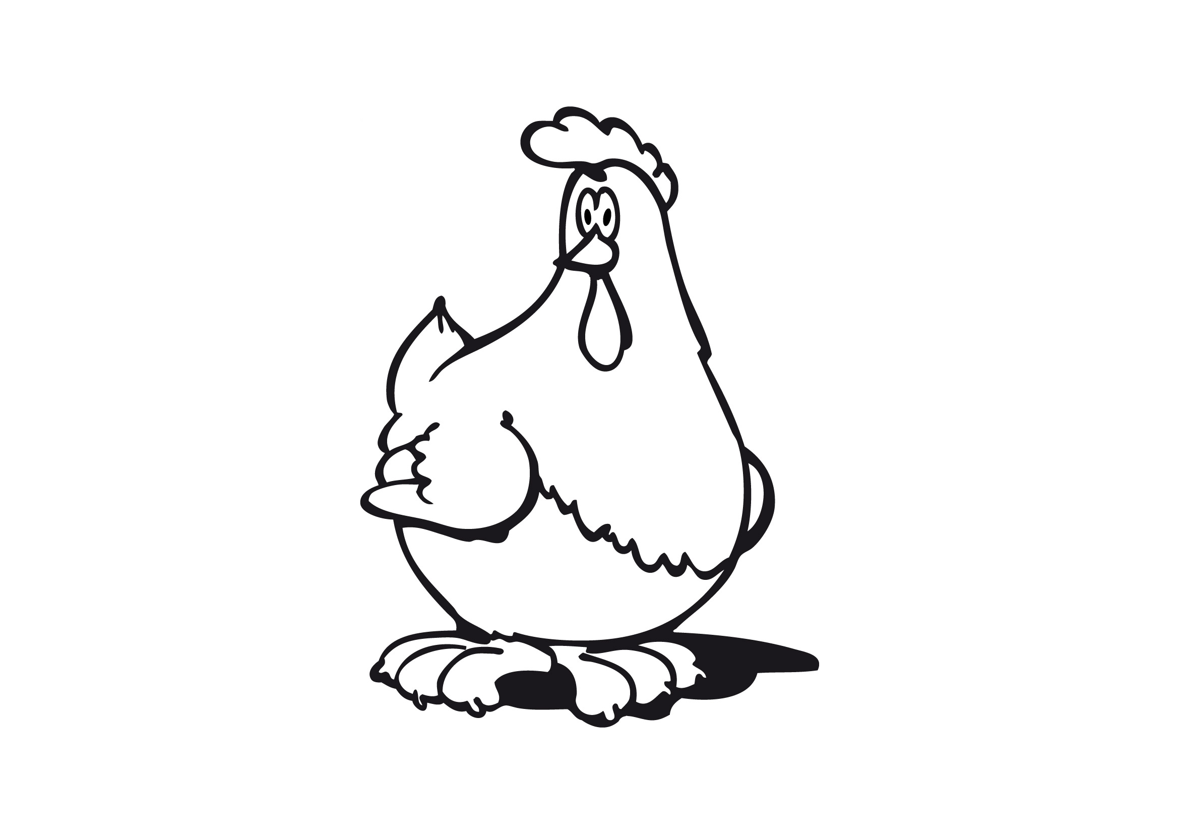 Coloring page: Chicken (Animals) #17370 - Free Printable Coloring Pages
