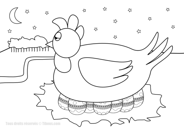 Coloring page: Chicken (Animals) #17408 - Free Printable Coloring Pages