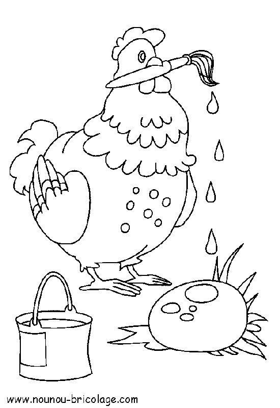 Coloring page: Chicken (Animals) #17420 - Free Printable Coloring Pages