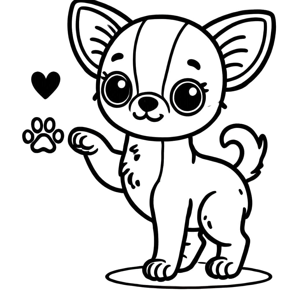 Free printable Chihuahua coloring page #219785 from Animals collection