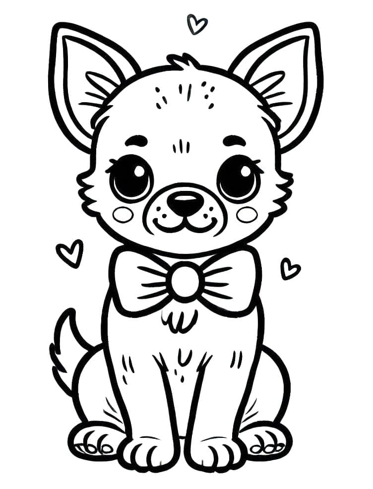 Free printable Chihuahua coloring page #219794 from Animals collection