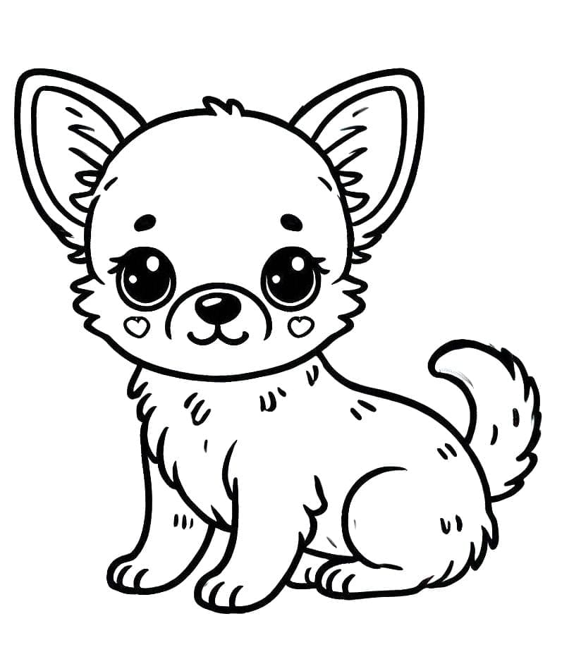 Free printable Chihuahua coloring page #219801 from Animals collection