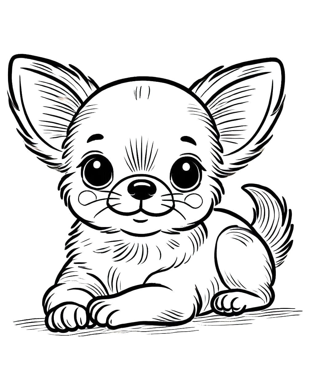 Free printable Chihuahua coloring page #219802 from Animals collection