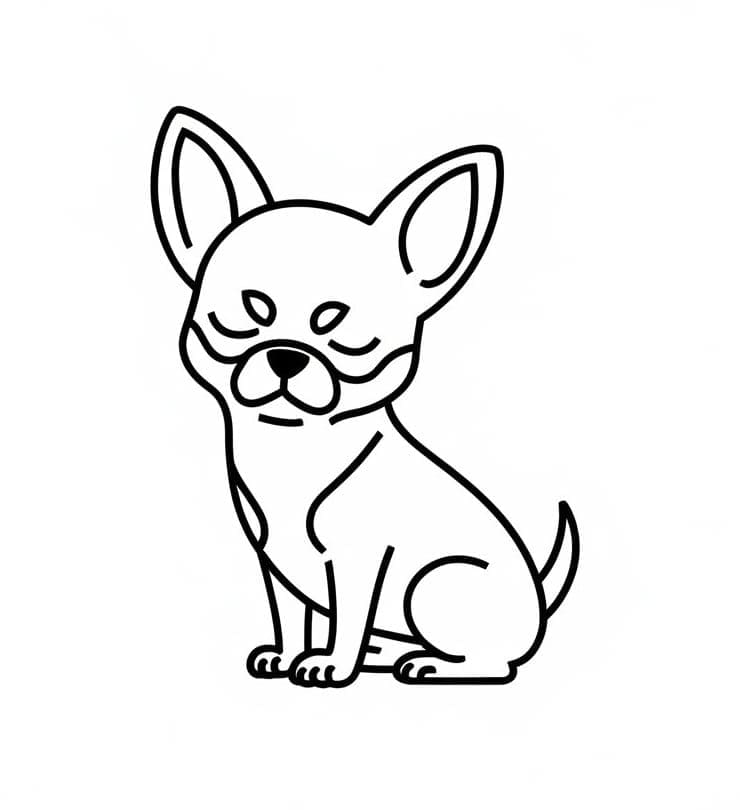 Free printable Chihuahua coloring page #219806 from Animals collection