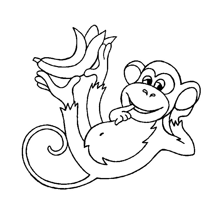Coloring page: Chimpanzee (Animals) #2768 - Free Printable Coloring Pages