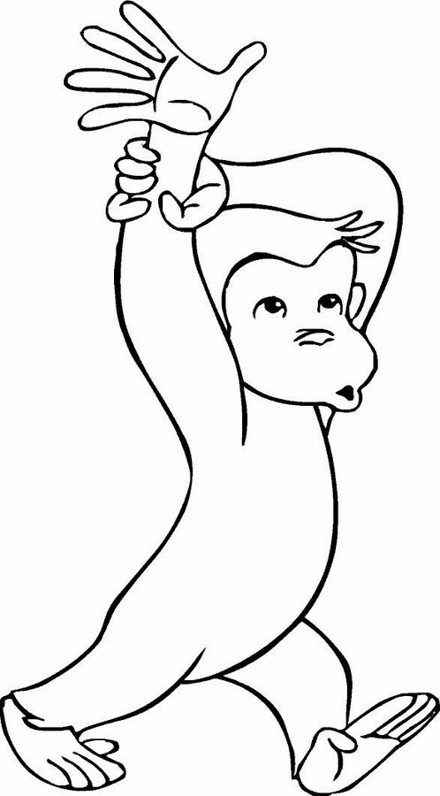 Coloring page: Chimpanzee (Animals) #2792 - Free Printable Coloring Pages