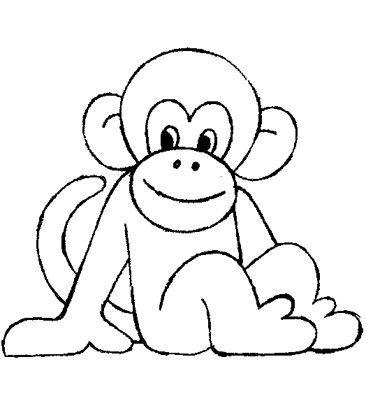 Coloring page: Chimpanzee (Animals) #2851 - Free Printable Coloring Pages