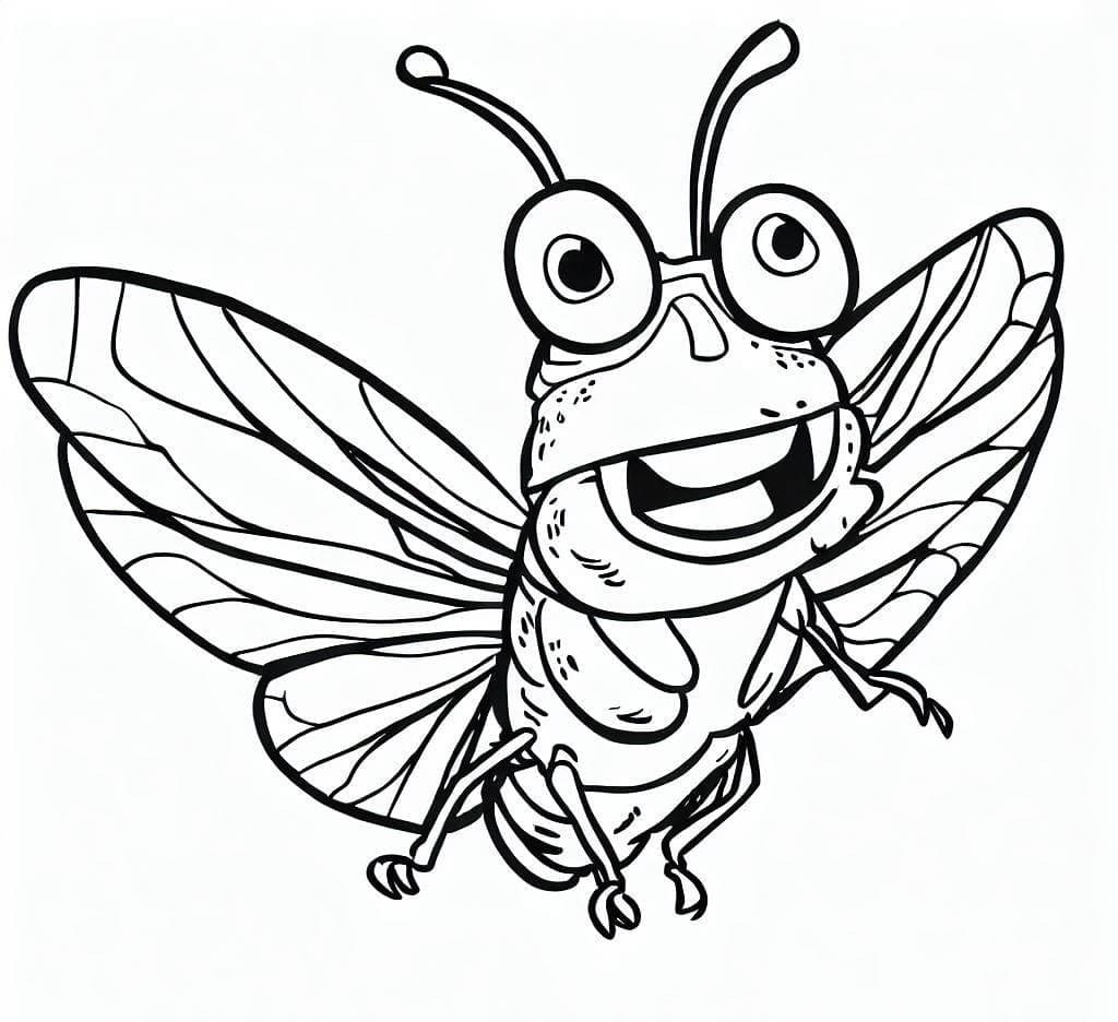 Free printable Cicada coloring page #187677 from Animals collection