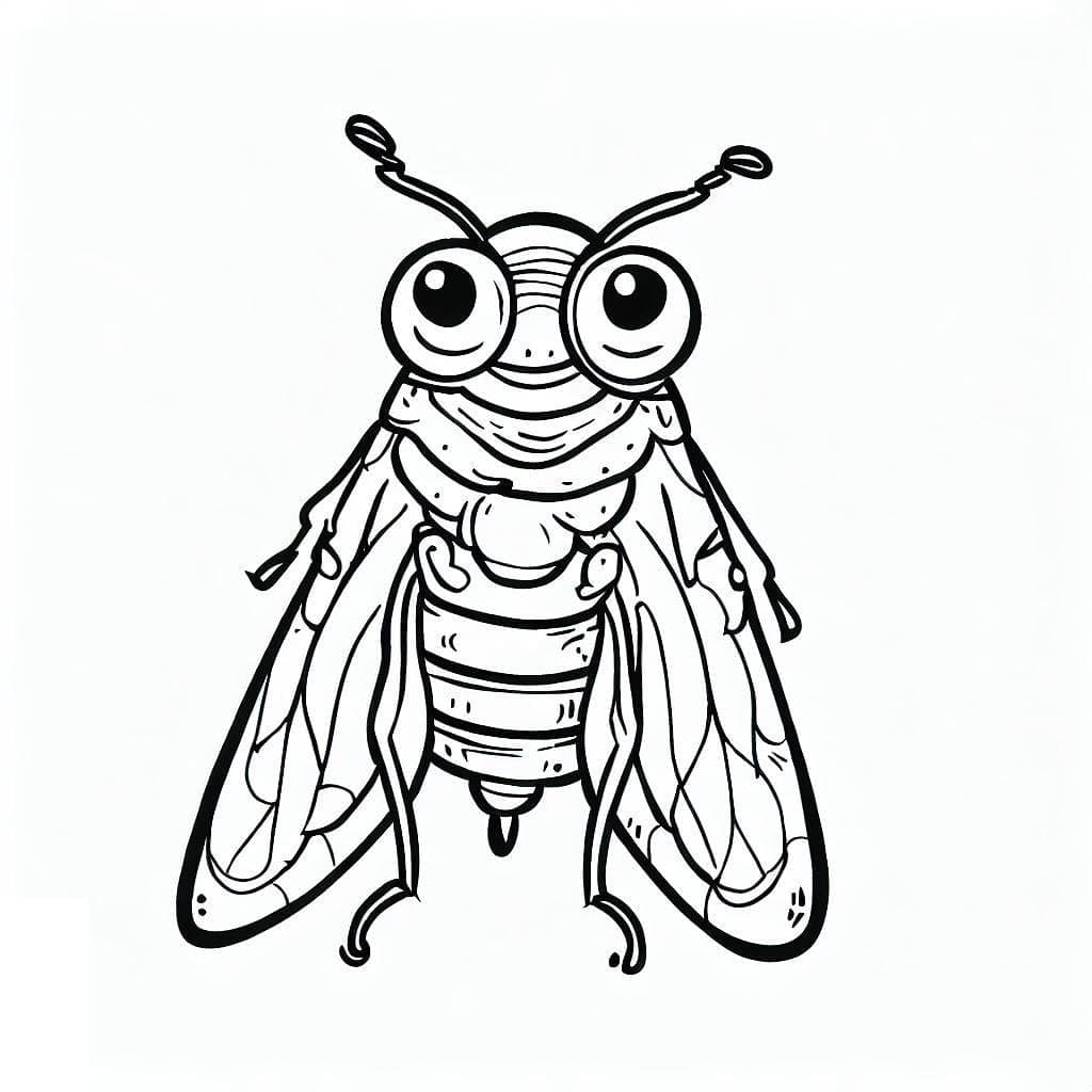 Free printable Cicada coloring page #187686 from Animals collection