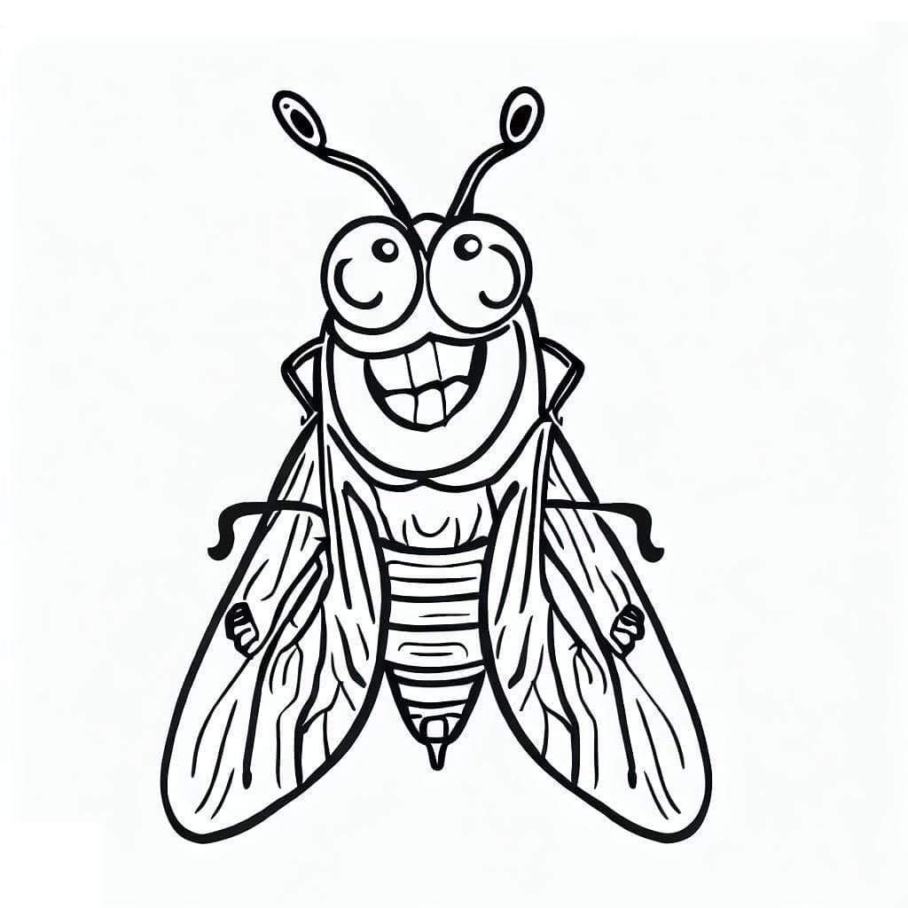 Free printable Cicada coloring page #187687 from Animals collection