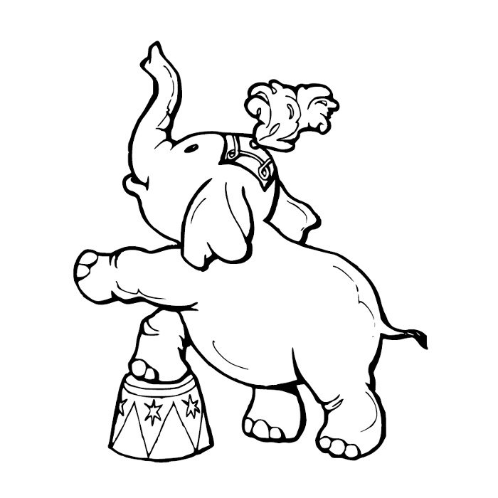 Coloring page: Circus animals (Animals) #20834 - Free Printable Coloring Pages