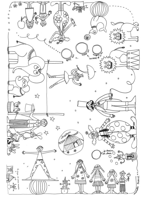 Coloring page: Circus animals (Animals) #20835 - Free Printable Coloring Pages