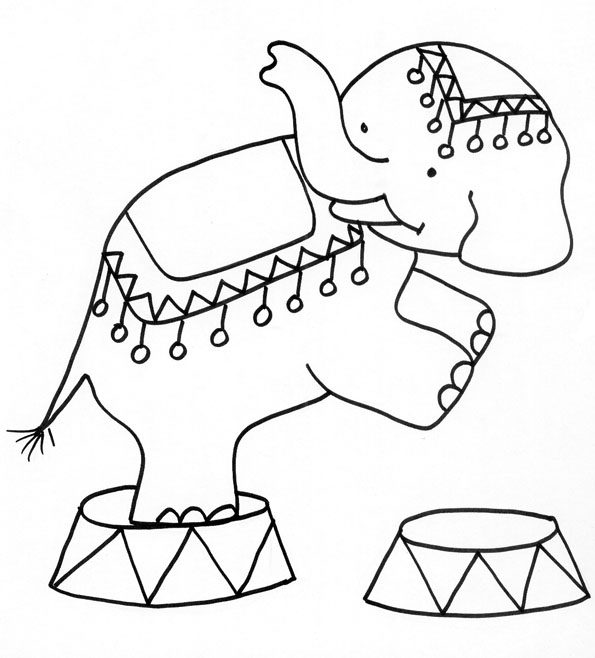Circus Animals 855 Animals Printable Coloring Pages