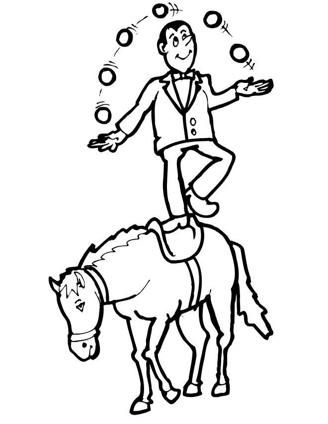 Coloring page: Circus animals (Animals) #20861 - Printable coloring pages